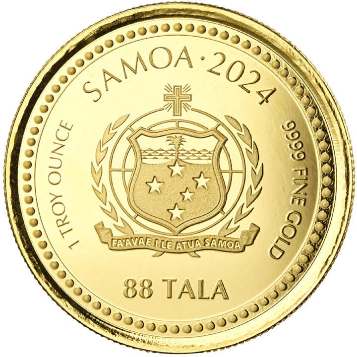 Samoa: Year of the Dragon 1 uncja Złota 2024 Proof