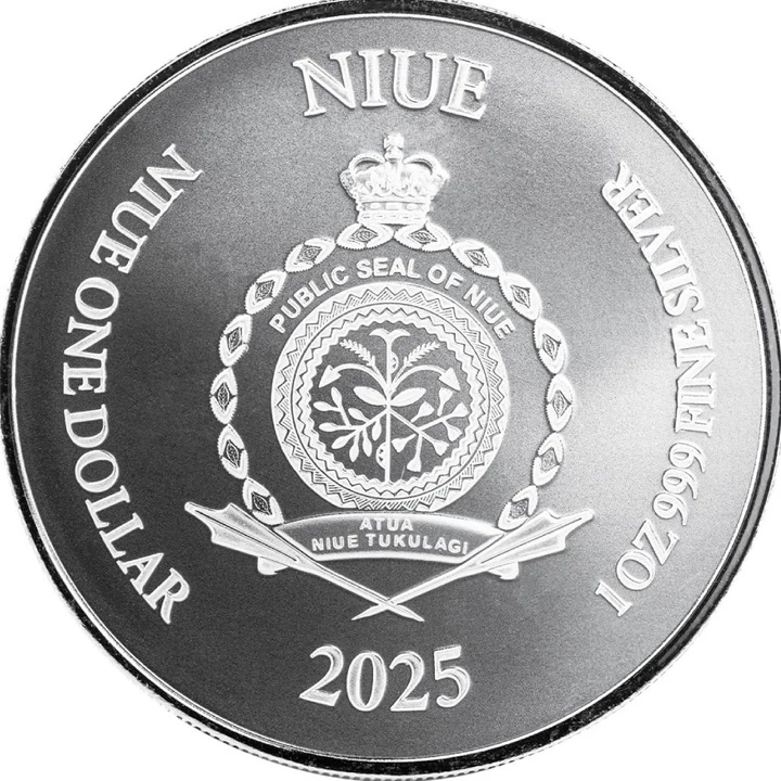 Niue: Lady Justice 1 oz Silver 2025