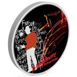 Niue: A Nightmare on Elm Street kolorowany 1 uncja Srebra 2022 Proof