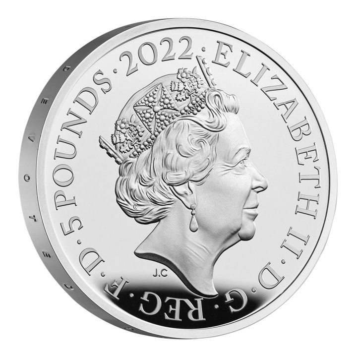The Queens Reign - Commonwealth Silver £5 2022 Proof