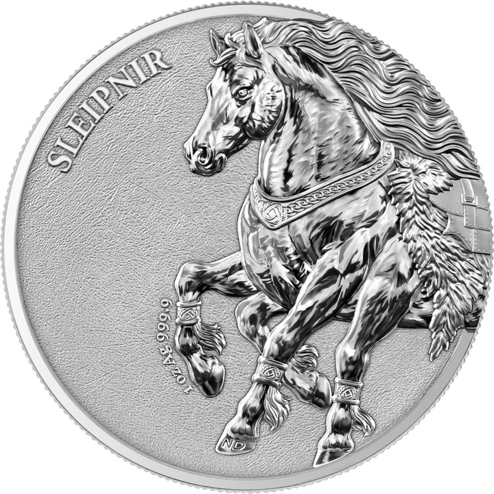Set de 2 medallas de plata Germania Beasts - Sleipnir 2 × 1 onza de plata 2026