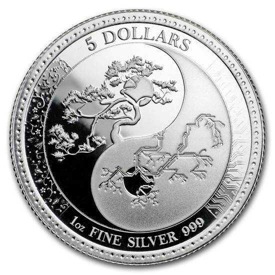 Tokelau: Equilibrium 1 oz Silver 2018 Prooflike