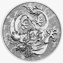 Chinese Myths and Legends: Dragon 1 oz Silber 2021