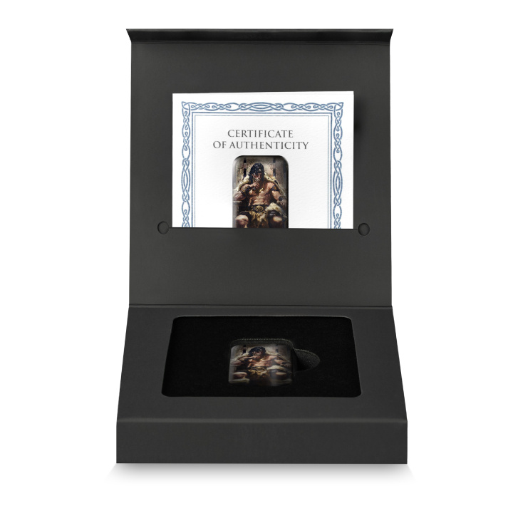 Lingotto Germania Mint: Gods - Widar colorato 2 once d'argento 2024 Antique Finish