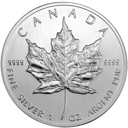 Feuille d'érable canadienne 1 once d'argent 2010