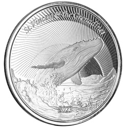 St. Vincent & The Grenadines - Humpback Whale 1 uncja Srebra 2023 Prooflike