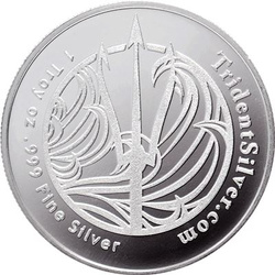 Trident 1 uncja Srebra Round