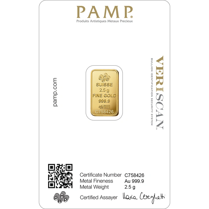 PAMP Lady Fortuna Veriscan 2,5 g aranyrúd