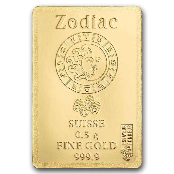 Sztabka Pamp Zodiac: Lew 0,5g złota
