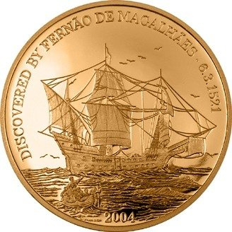 Odkrycia Magellana 1/25 uncji Złota 2004 Proof