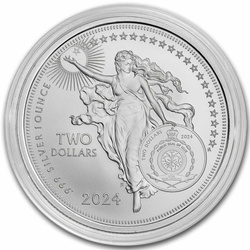 Niue: Icons of Inspiration - Johannes Gutenberg 1 uncja Srebra 2024