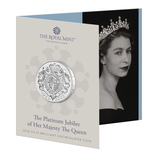 El Jubileo de Platino de Su Majestad la Reina £5 28,28 gramos Plata 2022