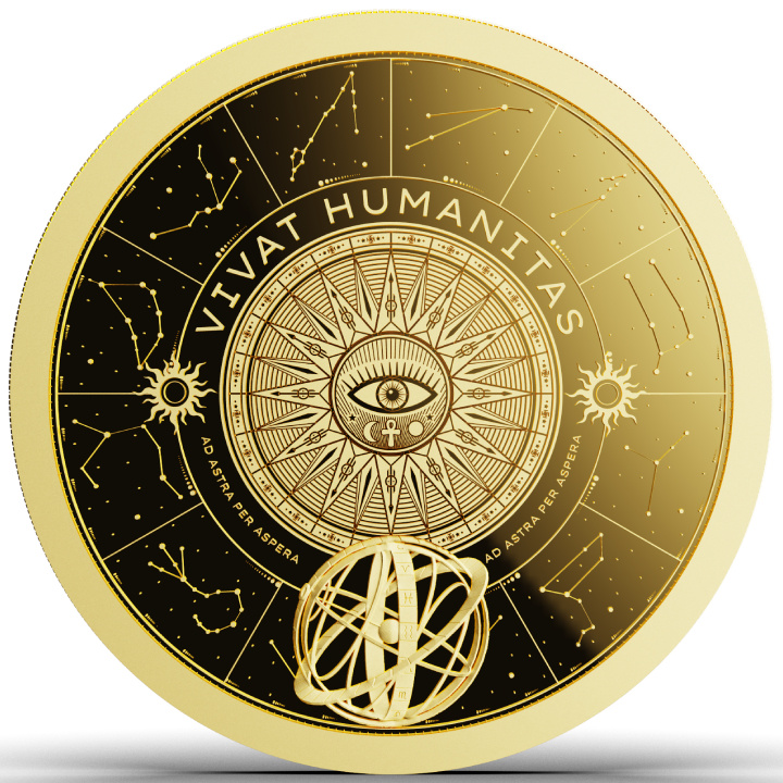 Tokelau: Vivat Humanitas 1 oz Gold 2024 Prooflike
