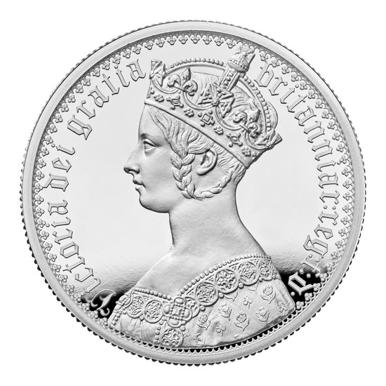 Gothic Crown Portrait 2 uncje Srebra 2021 Proof