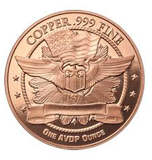 Walking Liberty 1 uncja Miedzi