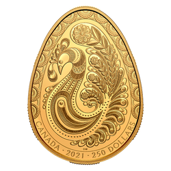 Uovo di Pasqua moneta d'oro 2021 Proof