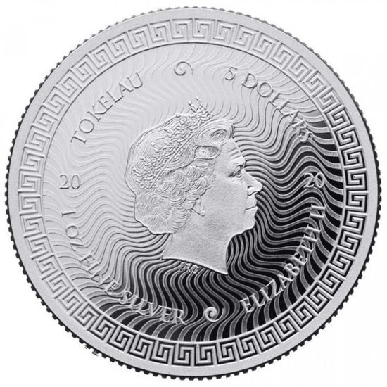 Tokelau: Icon Mona Lisa 1 uncja Srebra 2021