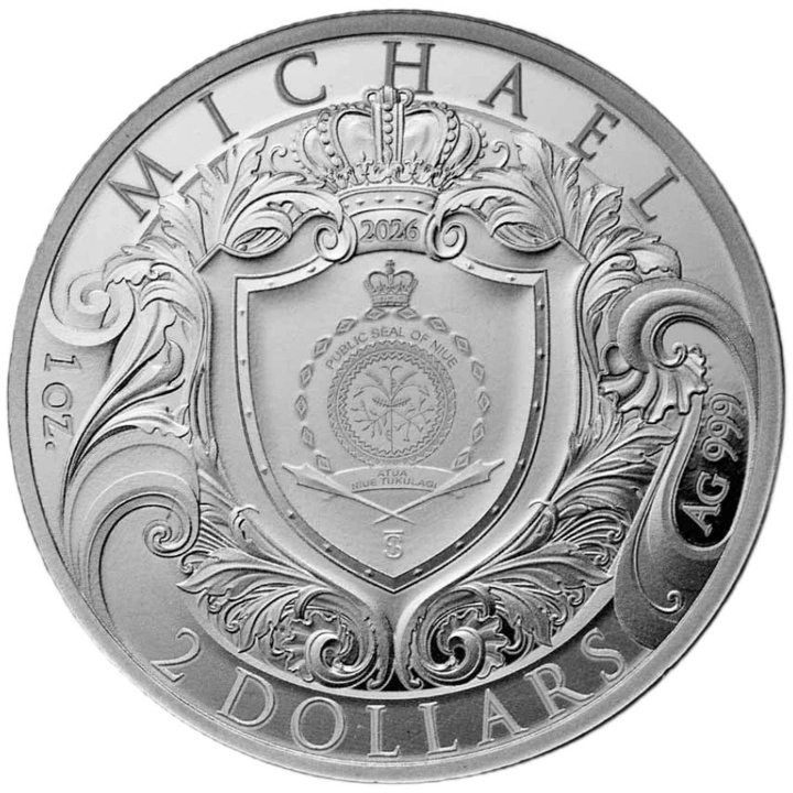 Monedă de argint Arhanghelul Mihail 1 uncie de argint 2026