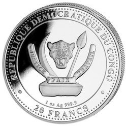Congo: Prehistoric Life - Wollhaarmammut 1 oz Silber 2021