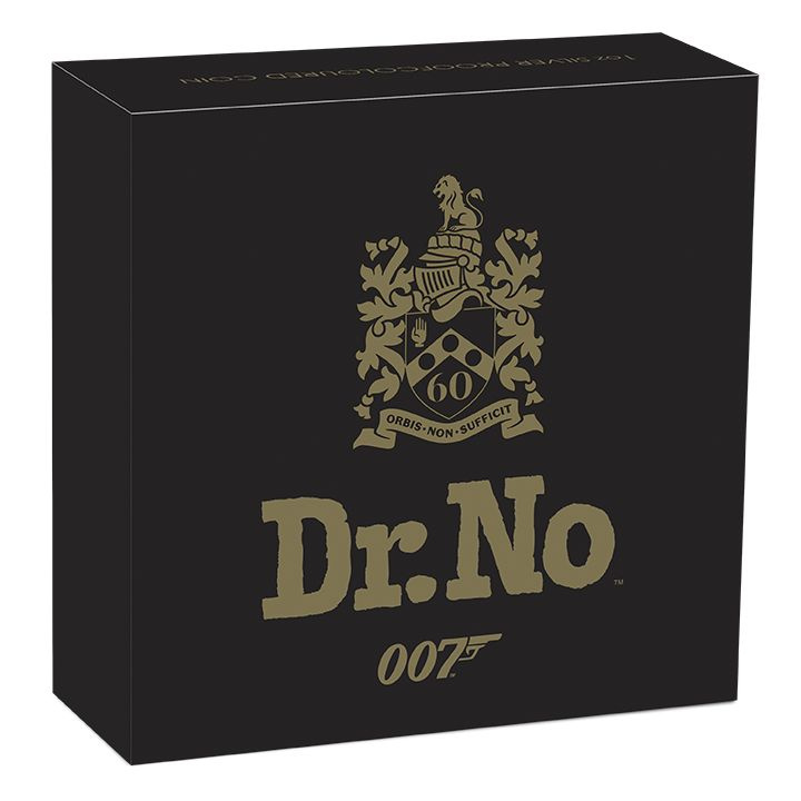Tuvalu: James Bond - Dr. No kolorowany 1 uncja Srebra 2022 Proof