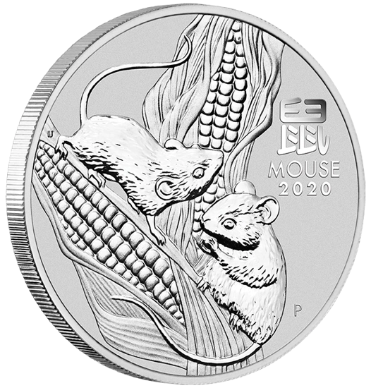 Lunar III Anul Șobolanului 1 oz Argint 2020