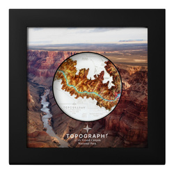 Îles Cook : Topographie - Grand Canyon coloré 5 onces d'argent 2023 Proof Ultra High Relief