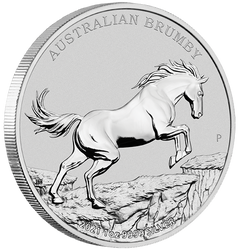 Cheval sauvage australien - Brumby 1 once d'argent 2021