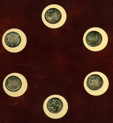 Set of 5 "Die Goldminis" Gold coins