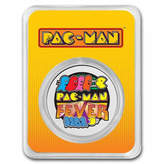 Silver Pac Man PAC-MAN Fever colorized 1 oz Silver | Metal Market Europe