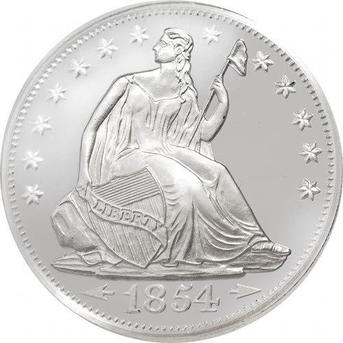 Seated Liberty 1 oz Silber Round
