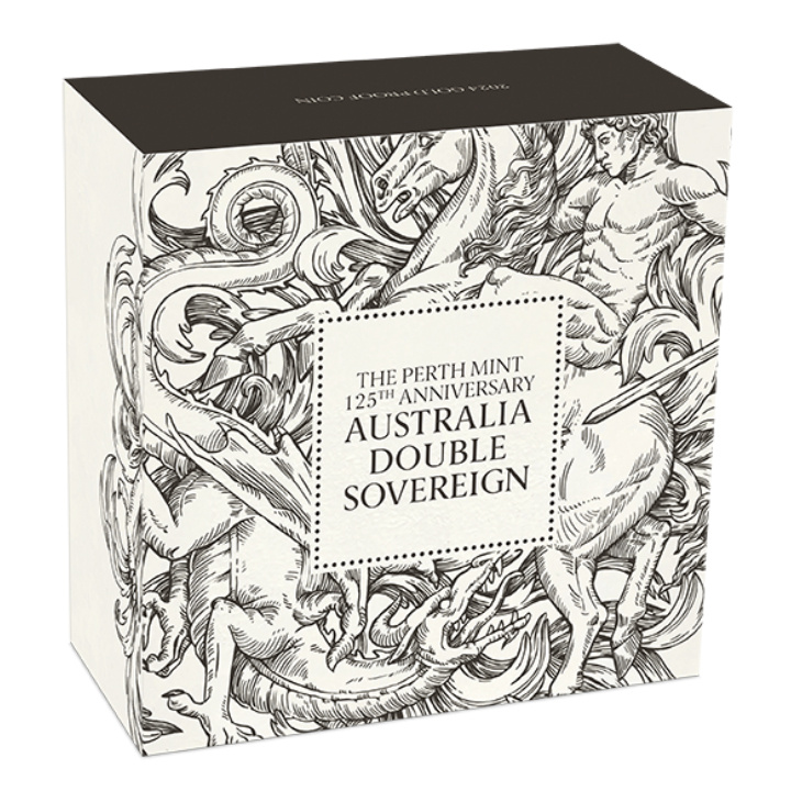 Perth Mint 125° anniversario della fondazione - Doppio Sovrano australiano Oro 2024 Proof