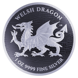Niue: Heraldic - Welsh Dragon 1 oz Silber 2022