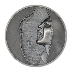 Cookovy ostrovy: Trapped - Escape 1 unce stříbra 2023 High Relief Antiqued Coin