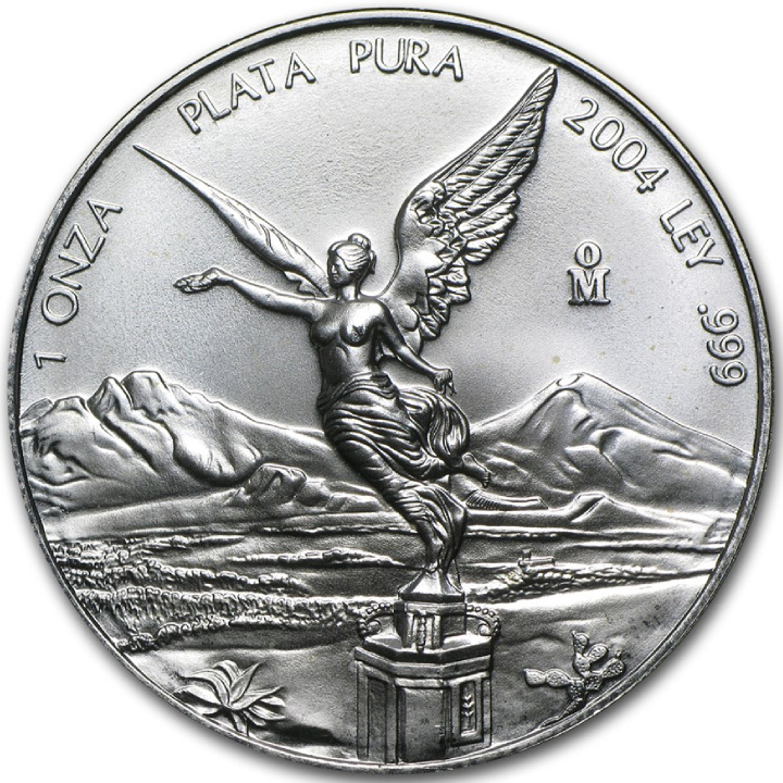 Mexican Libertad 1 uncja Srebra 2004