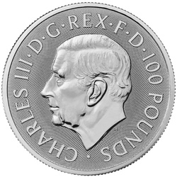 The Royal Tudor Beasts: The Greyhound of Richmond 1 oz Platino 2025