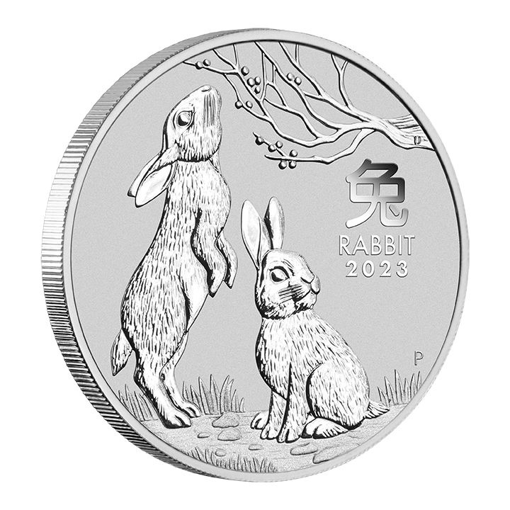 Perth Mint: Lunar III - Year of the Rabbit 1/2 oz Silber 2023