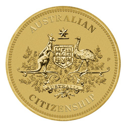 Australian Citizenship 1 dolar bronz aluminiu 2023 în card