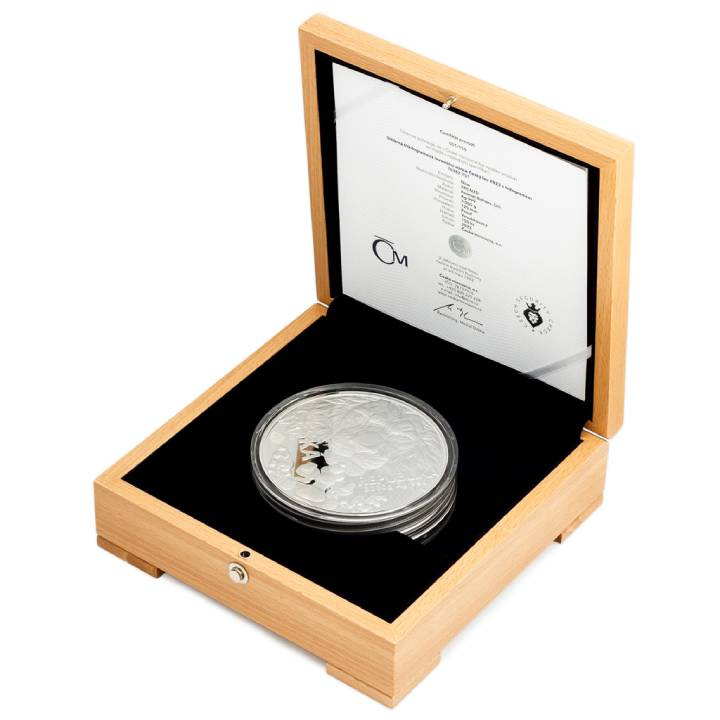 Niue: Leone ceco 3000 grammi d'argento 2023 Proof Hologram