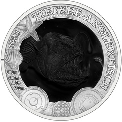Deep-sea Anglerfish coloured 3 Euro Copper 2023