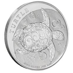 Niue : Tortue écailleuse 1 once d'argent 2022