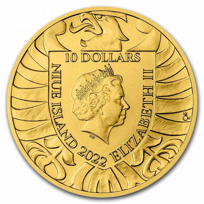 Niue: Czech Lion 1/4 uncji Złota 2022