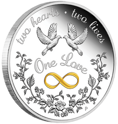 One Love barevná 1 unce stříbra 2022 Proof