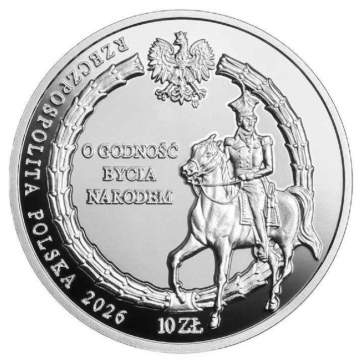 Srebna Moneta 220. rocznica powstania przeciwko Królestwu Prus 10 zł Srebro 2026 Proof Folder/Etui