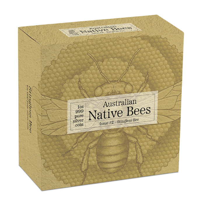 Niue: Australian Native Bees - Stingless Bee 1 uncja Srebra 2026 Proof Hologram