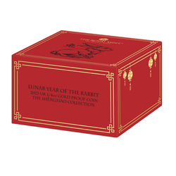 Royal Mint Lunar : Année du Lapin 1/4 once d'or 2023 Proof