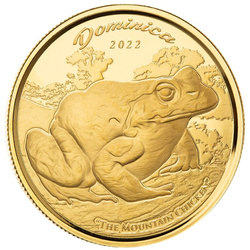  Dominica: Mountain Chicken 1 oz Gold 2022