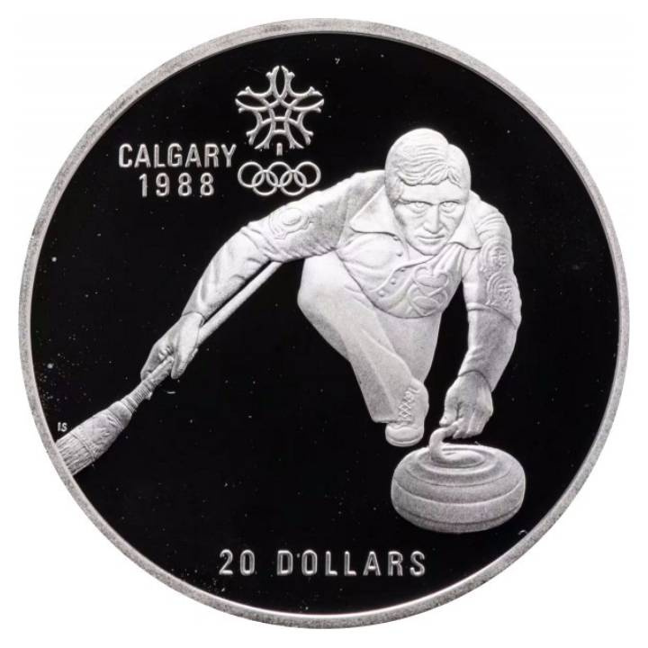 Canada: Zestaw 10 monet Calgary Olympic Games 1988 Srebro