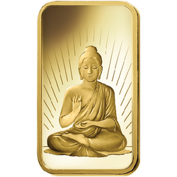 5 gramů Zlatá slitka Pamp Suisse Buddhismus