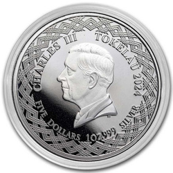 Tokelau: Serie Zodiacale - Pesci 1 oncia d'argento 2024