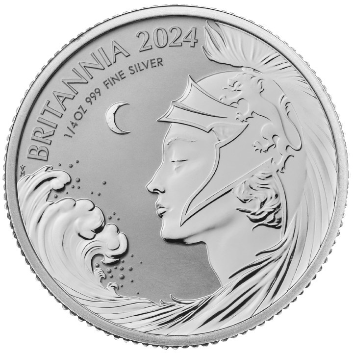 Set di 4 monete Britannia Argento 2024 Reverse Frosted